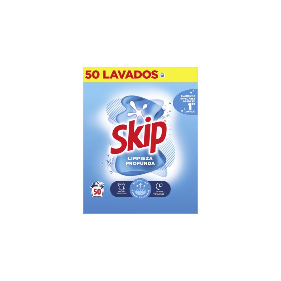 Detergente polvo SKIP 50 lavados