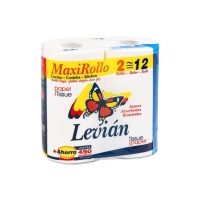 Papel cociña LEVIAN 2 capas 2 rolos = 12