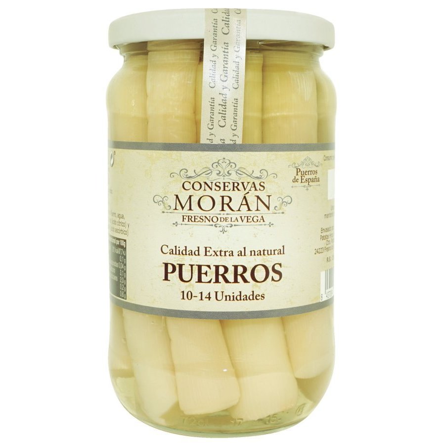 Puerros CONSERVAS MORAN frasco 400 g pne