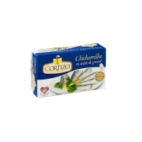 Chicharrillo en aceite vegetal CORTIZO 8/12 115 g pn.