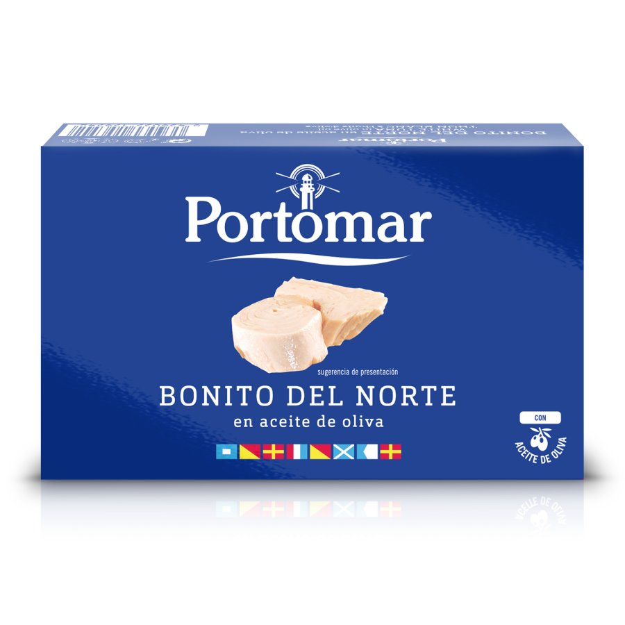 Bonito del norte en aceite de oliva PORTOMAR 111 g pn.