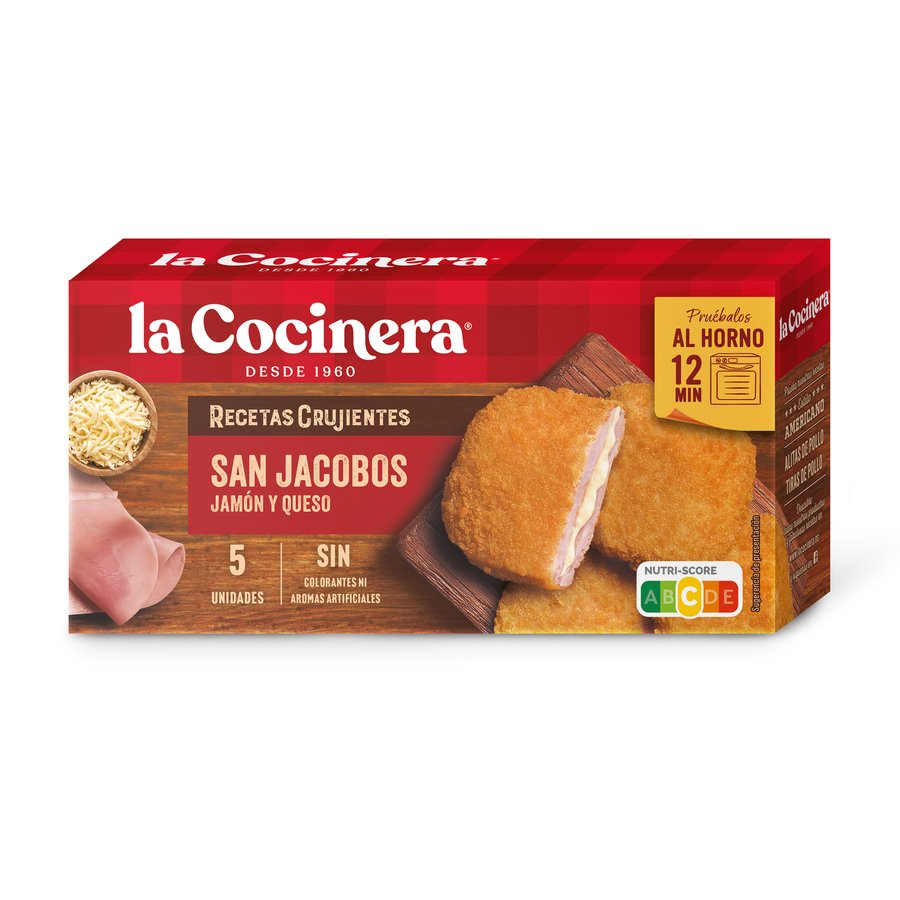 San Jacobos congelados LA COCINERA 5 unidades 388 g
