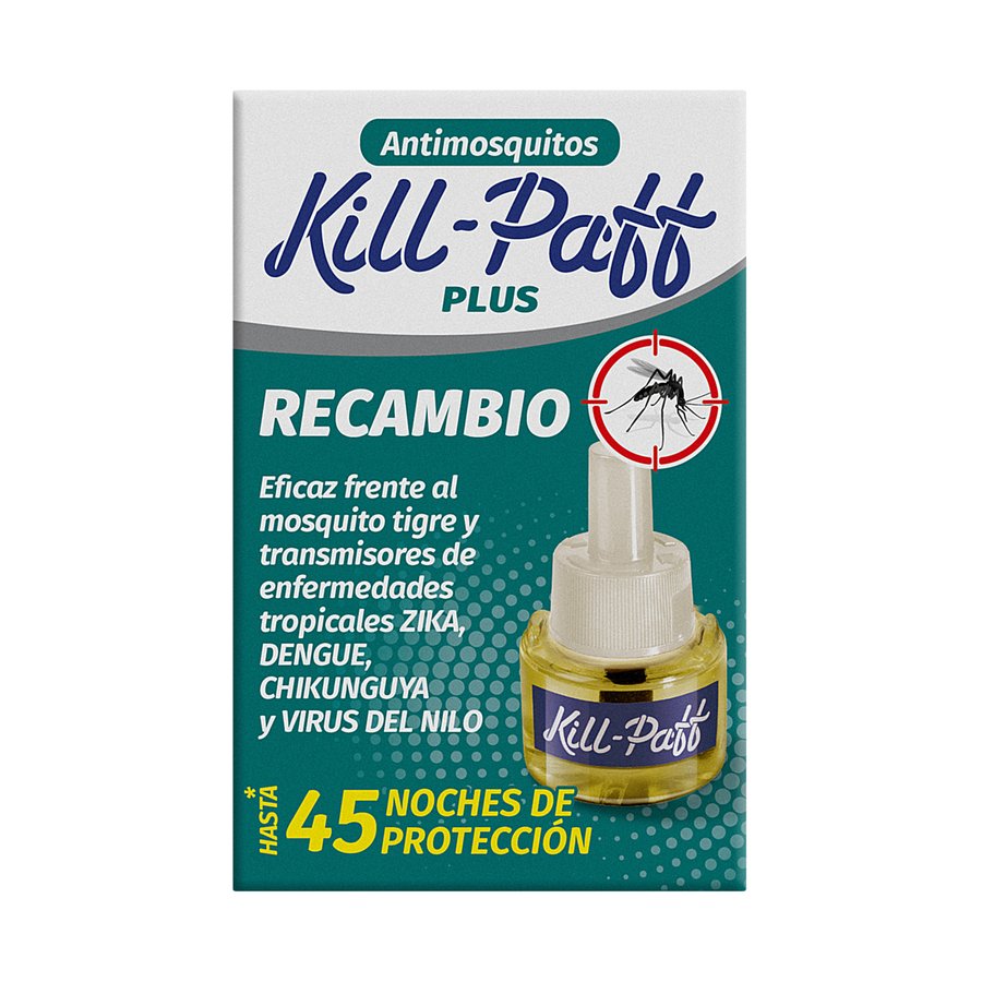 Insecticida eléctrico KILL PAFF mosquitos 45 noches