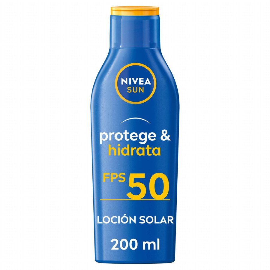 Protector solar NIVEA protege e hidrata FP50+ leche 200 ml