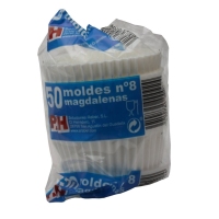 Cápsula magdalena Nº8 50 uds.6,2x6,5 cm P&H