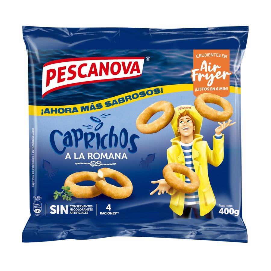 Caprichos de mar a la romana congeladados PESCANOVA 400 g