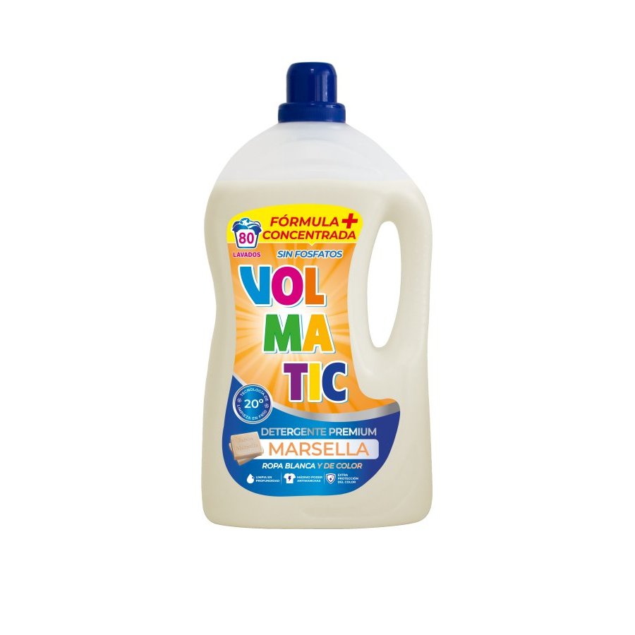 Detergente líquido VOLMATIC Marsella 4 l 80 lavados