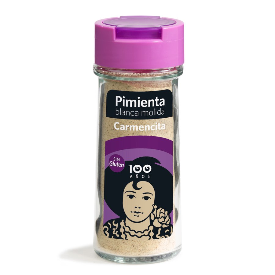 Pimienta blanca molida CARMENCITA frasco 50 g