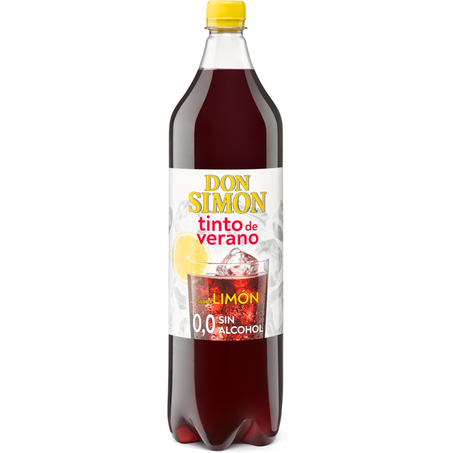 Tinto de verano DON SIMON Limón 0,0% sin alcohol botella pet 1,5 l