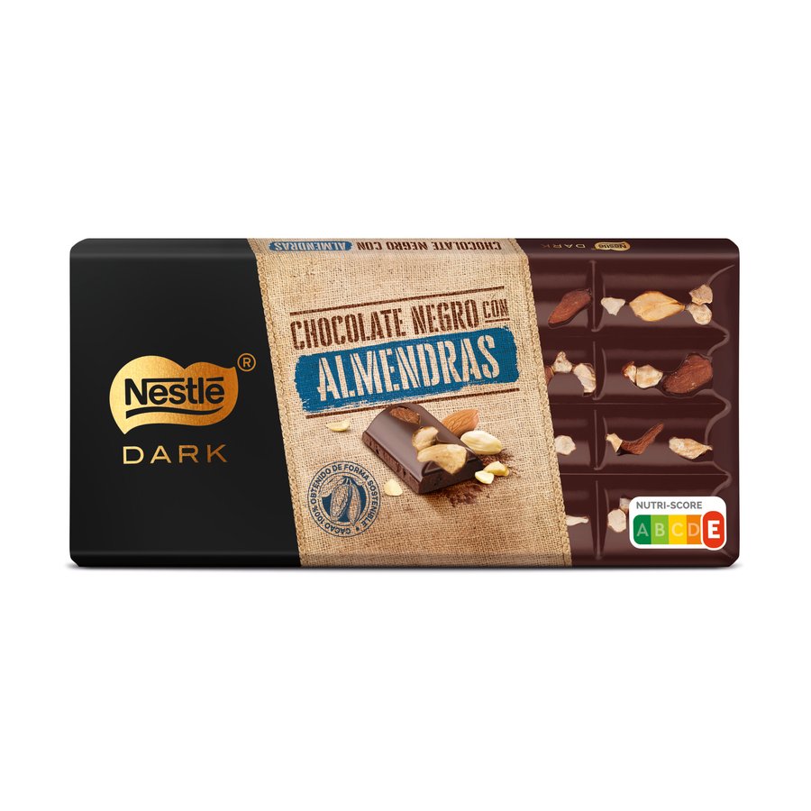 Chocolate negro NESTLE Dark almendras 150 g