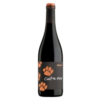 Vino tinto D.O.Bierzo CUATRO PASOS mencía botella 75 cl