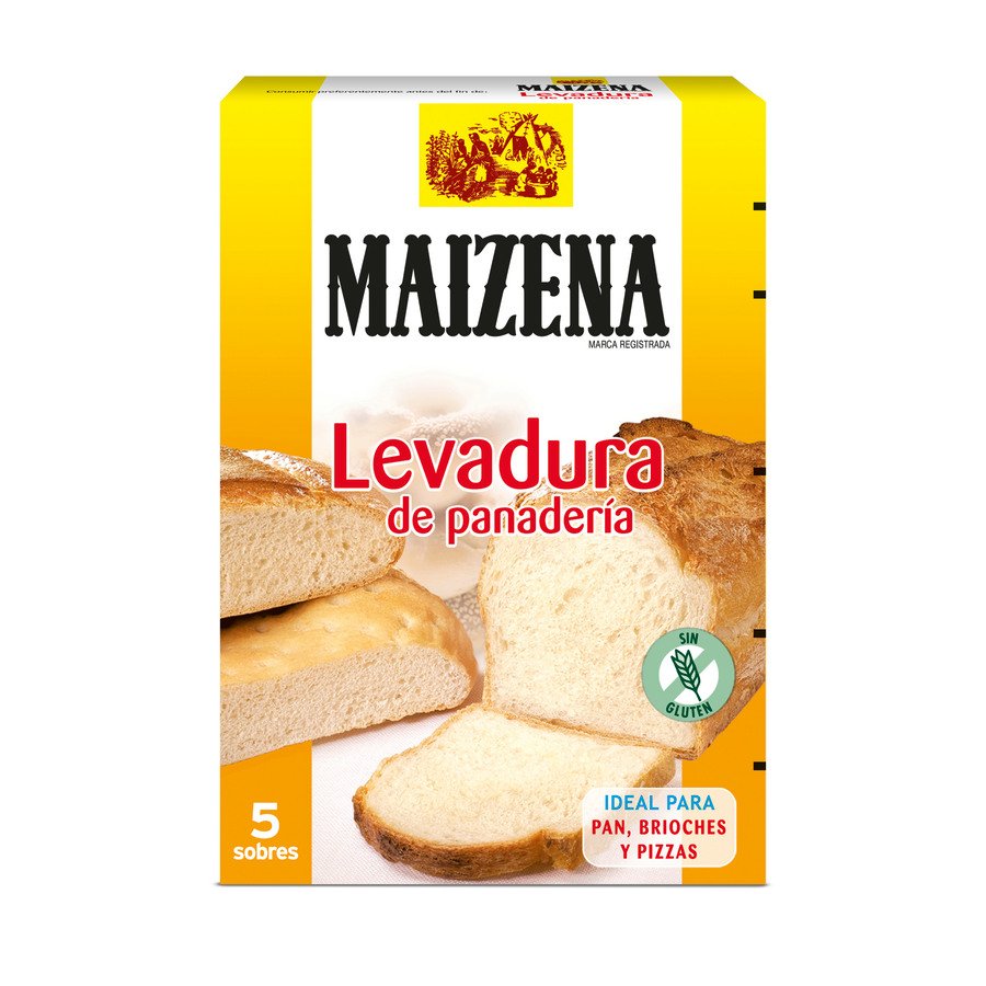 Levadura de panadería MAIZENA 5 sobres x 5,5 g