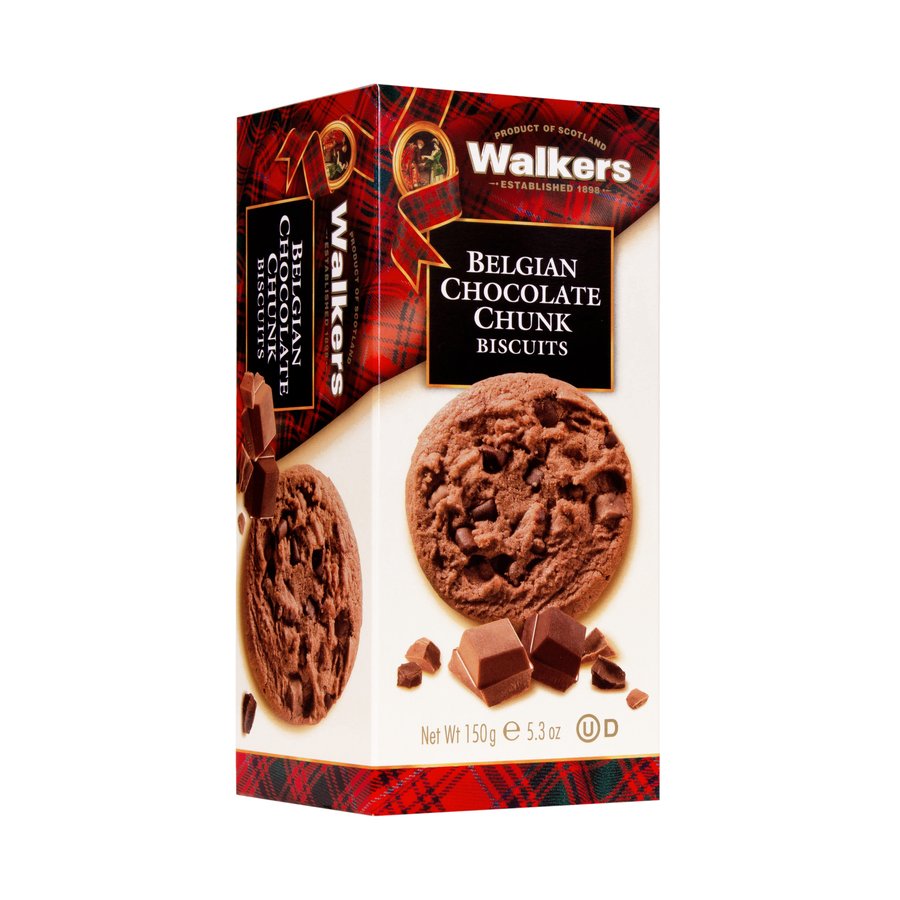Galletas WALKERS con trozos de chocolate belga 150 g
