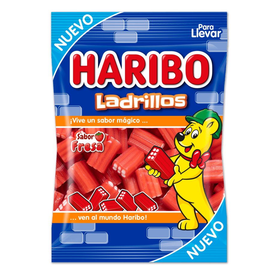Caramelos goma HARIBO ladrillos fresa 100 g