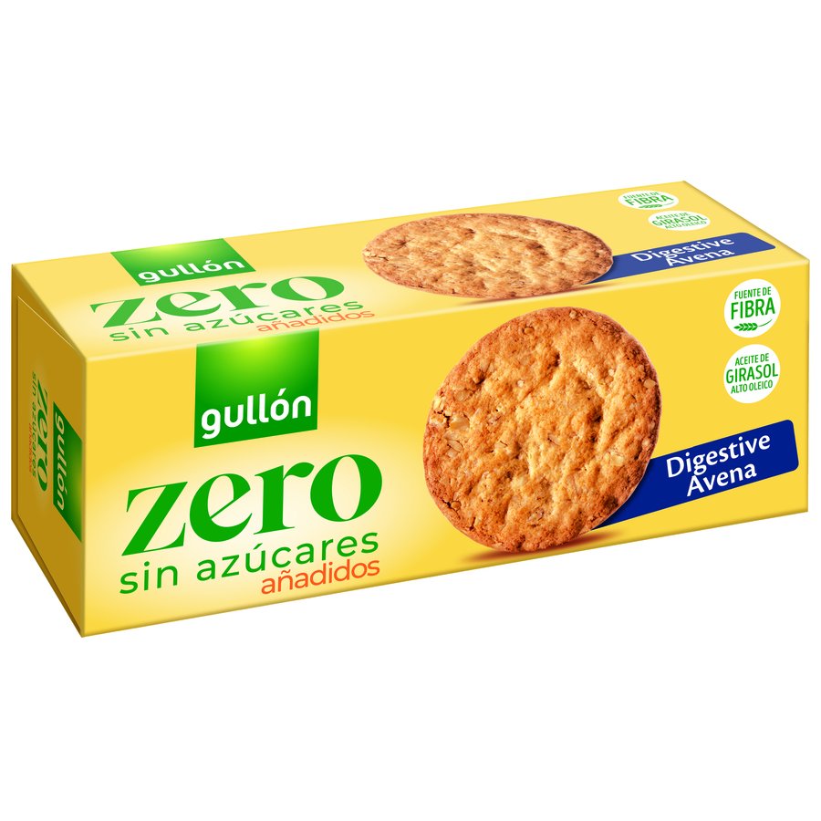 Galletas Digestive GULLON Zero avena sin azúcar añadido 410 g