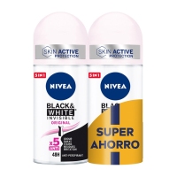 Desodorizante NIVEA invisíbel Black & White roll on lote 2x50 ml
