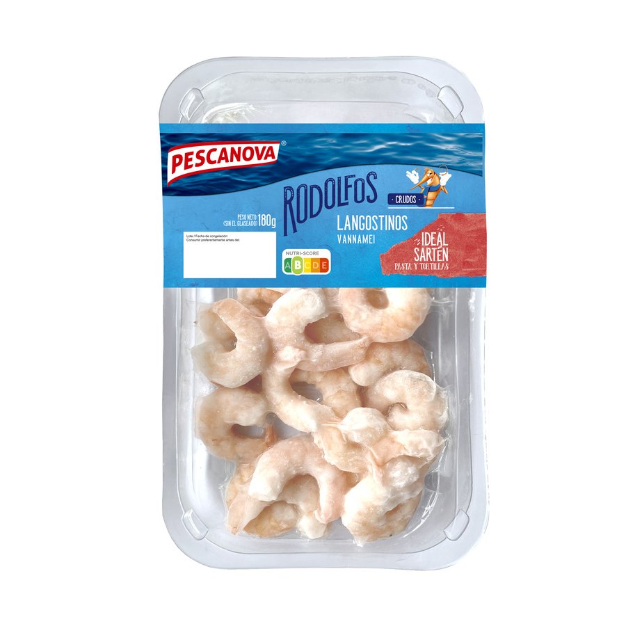Imagen de Langostino crudo pelado congelado PESCANOVA grande 180 g