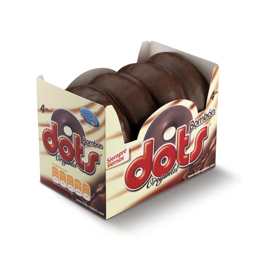 Imagen de Berlina dots chocolate FRIPAN pack 4 unidades 240 g