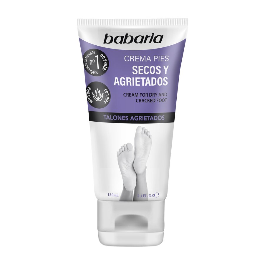 Crema pies BABARIA secos-agrietados aloe 150 ml