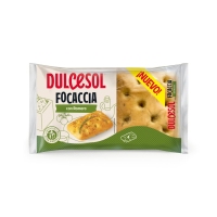 Focaccia DULCESOL con romeu 4 unidades 210 g