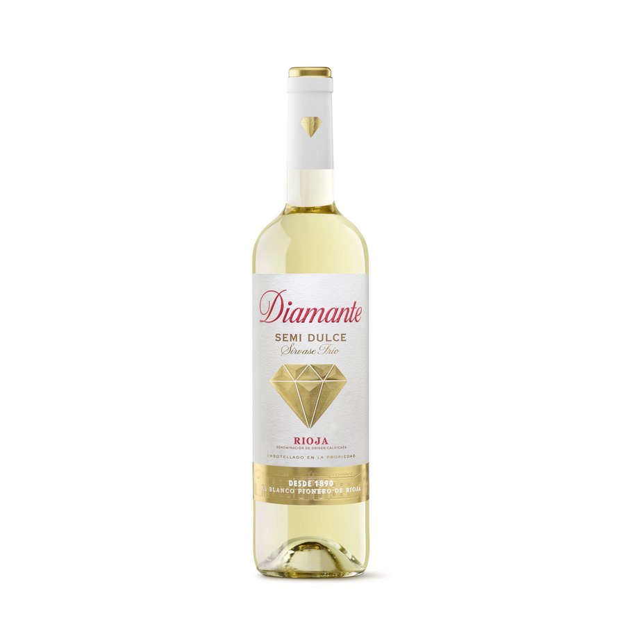 Vino blanco D.O.Ca.Rioja DIAMANTE botella 75 cl
