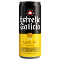 Cerveza ESTRELLA GALICIA sin gluten lata 33 cl