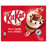 Xeado cono KIT KAT classic 4 unidades 253 g
