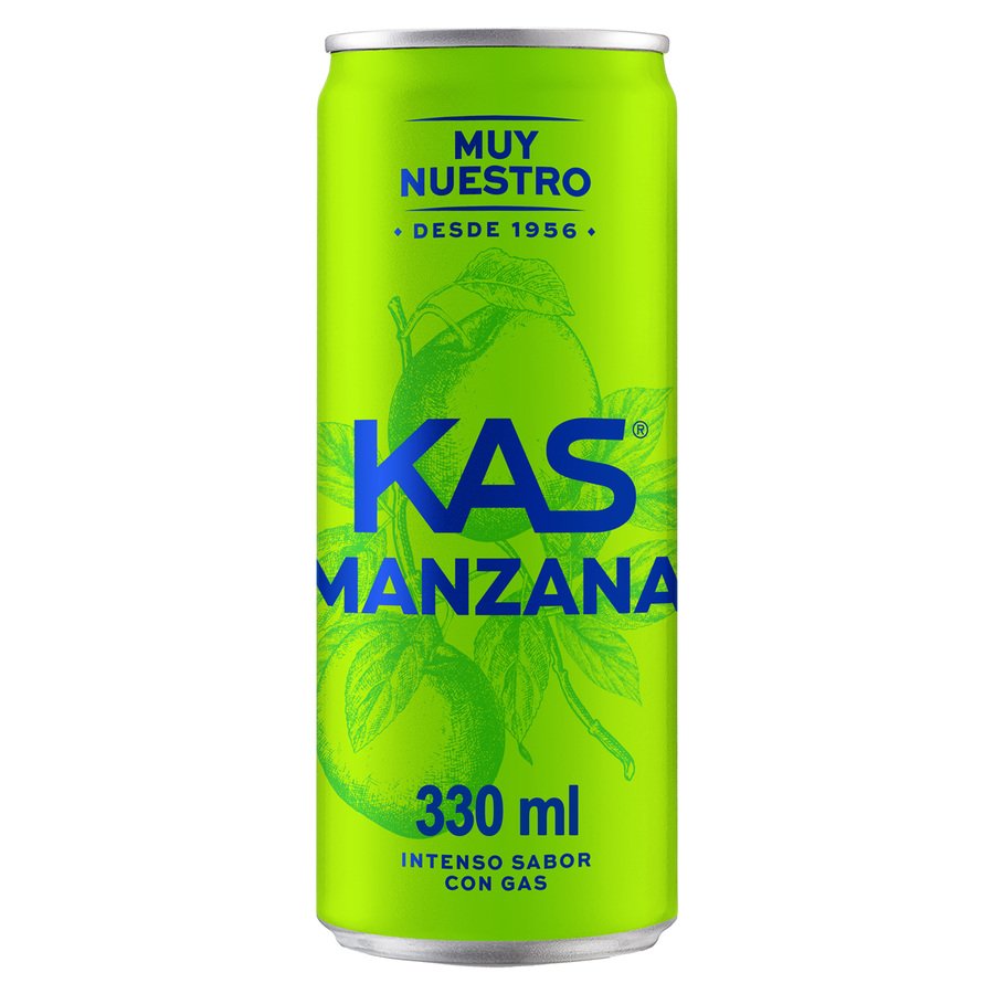 Refresco manzana KAS lata 33 cl