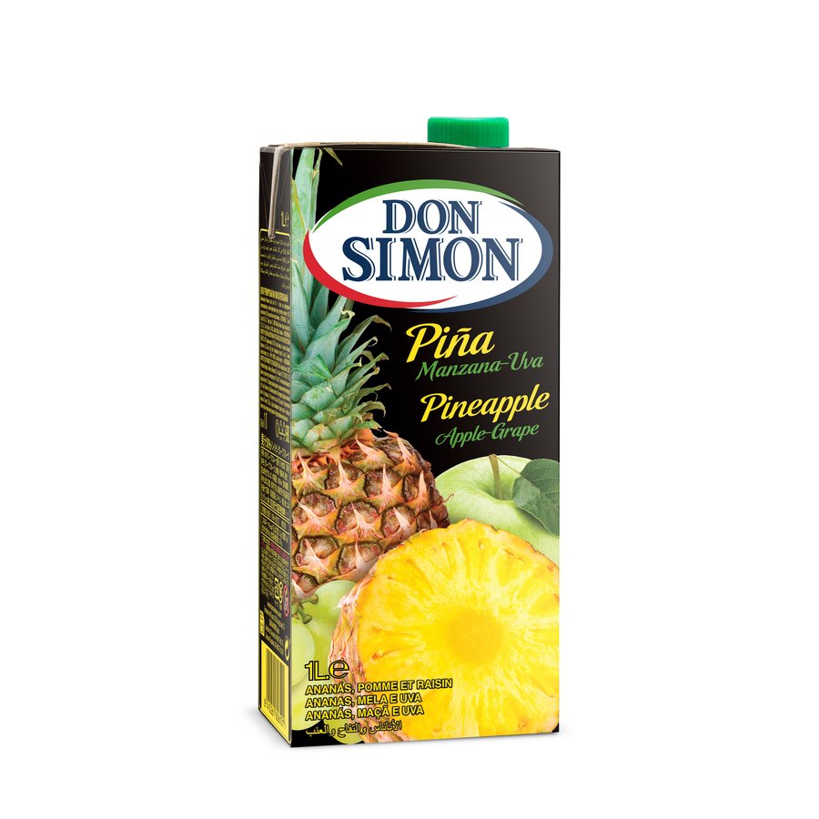 Imagen de Zumo piña-uva-manzana DON SIMON  brik 1 l