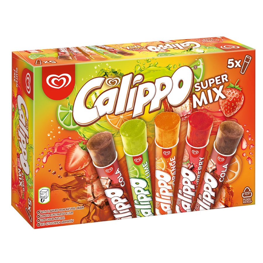 Helado FRIGO CALIPPO supermix 5 unidades 525 g