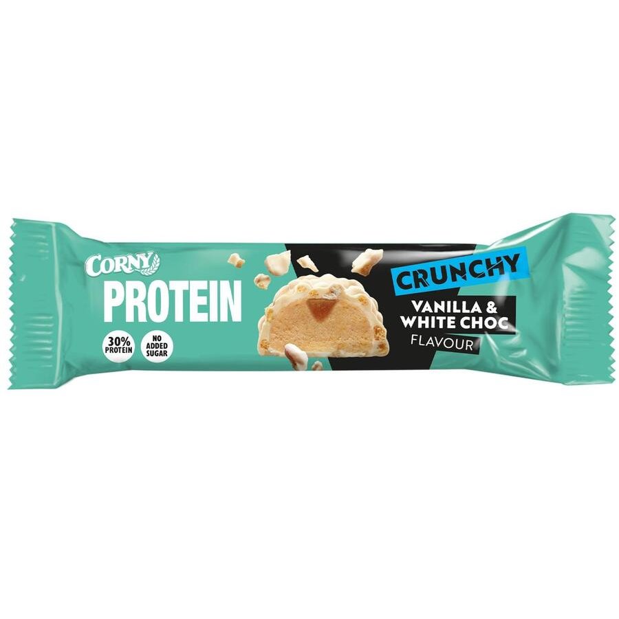 Barrita CORNY Proteína Crunchy vainilla-chocolate blanco 45 g