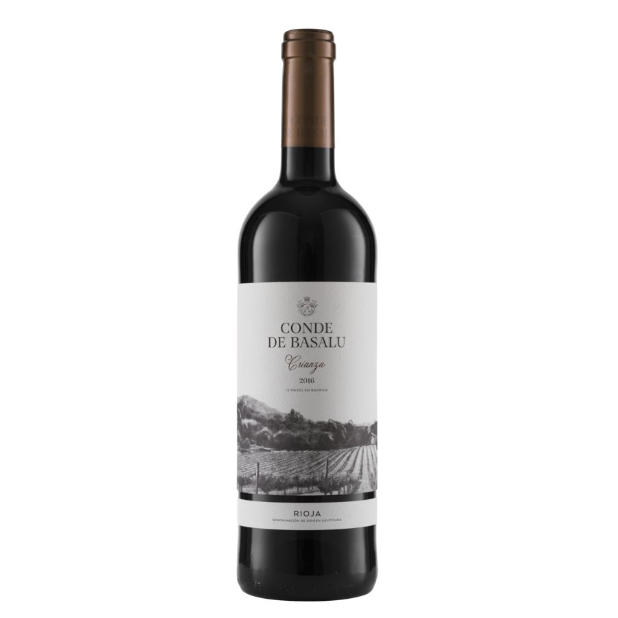 Vino tinto D.O.Ca Rioja CONDE DE BASALU Crianza botella 75 cl
