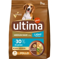 Alimento perro ULTIMA medium/maxi pollo light 3 kg