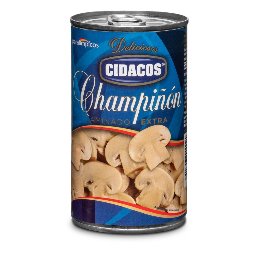 Champiñones laminados CIDACOS bote 180 g pne.