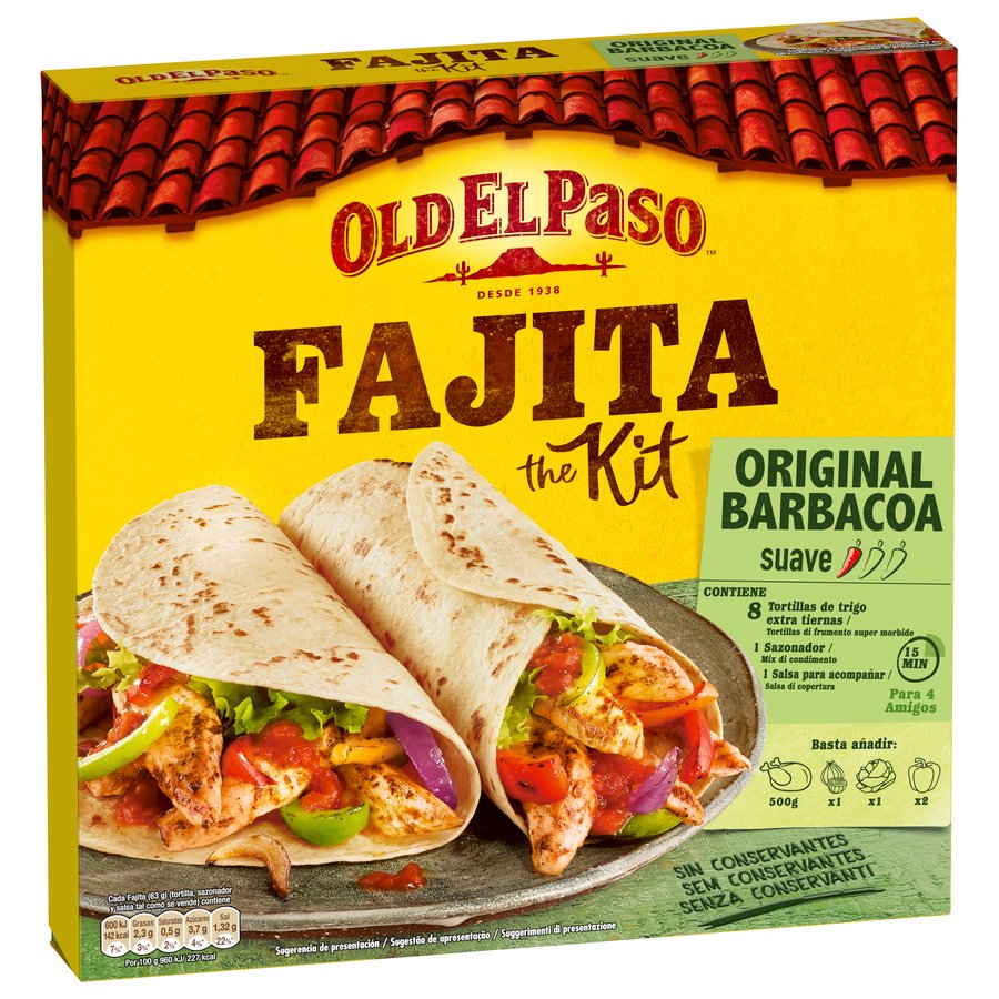 Kit Fajita OLD EL PASO barbacoa 505 g