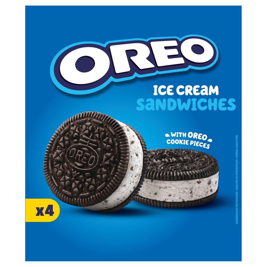 Helado sandwich OREO 4 unidades 280 g