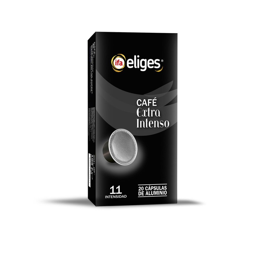 Café cápsulas IFA ELIGES Extra Intenso (intensidad 11) 20 unidades