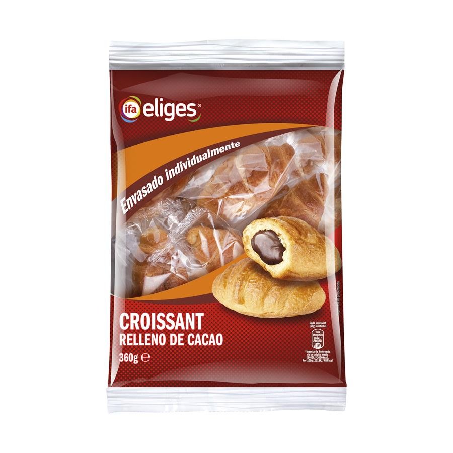 Croissants rellenos choco IFA ELIGES bolsa 360 g