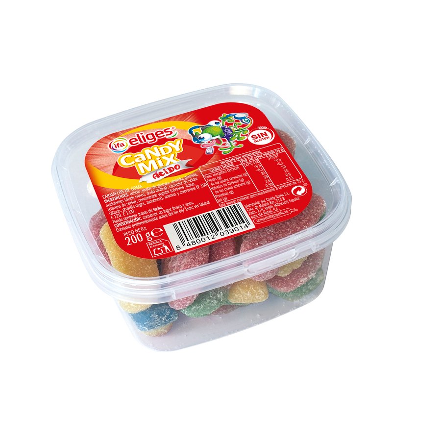 Caramelos goma IFA ELIGES candy mix ácido tarrina 200 g