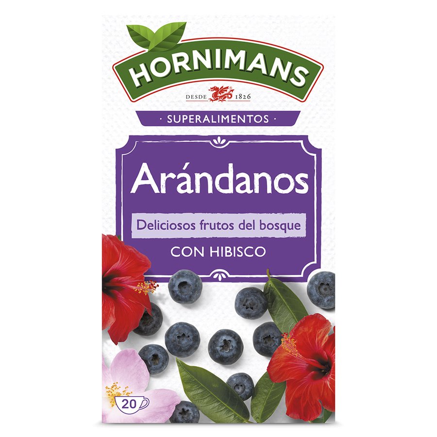 Infusión arándanos HORNIMANS estuche 20 unidades