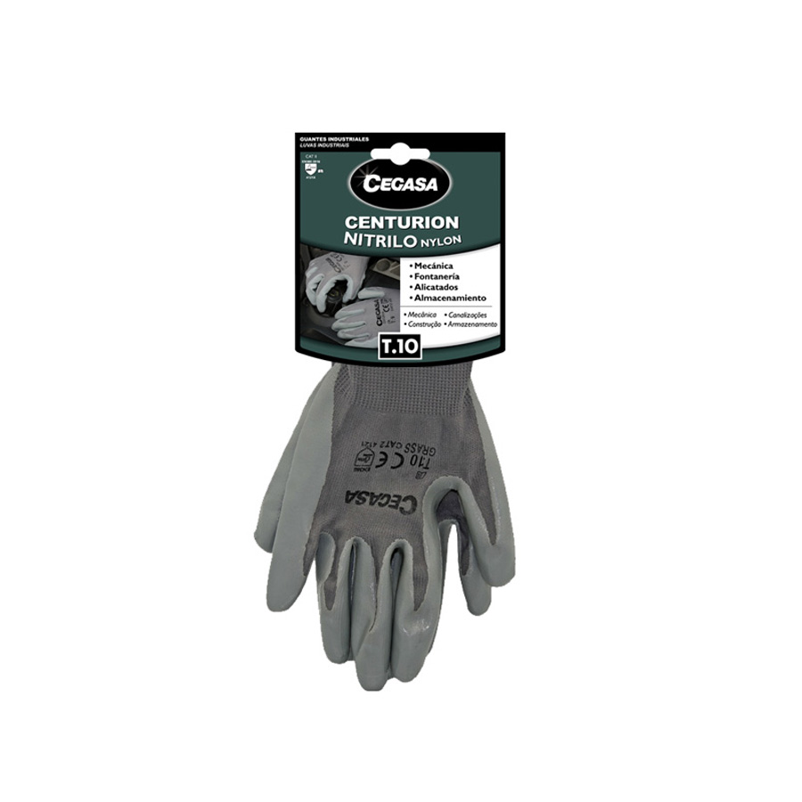 Guante CEGASA nitrilo nylon T10