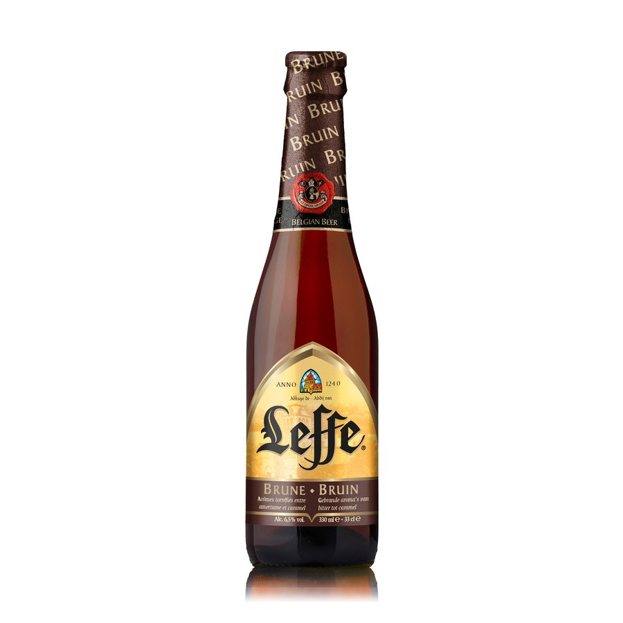 Cerveza belga LEFFE negra 6,5º  botellín 33 cl