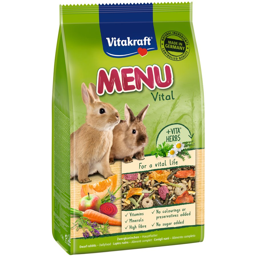 Alimento conejos menú vital VITAKRAFT 1 kg