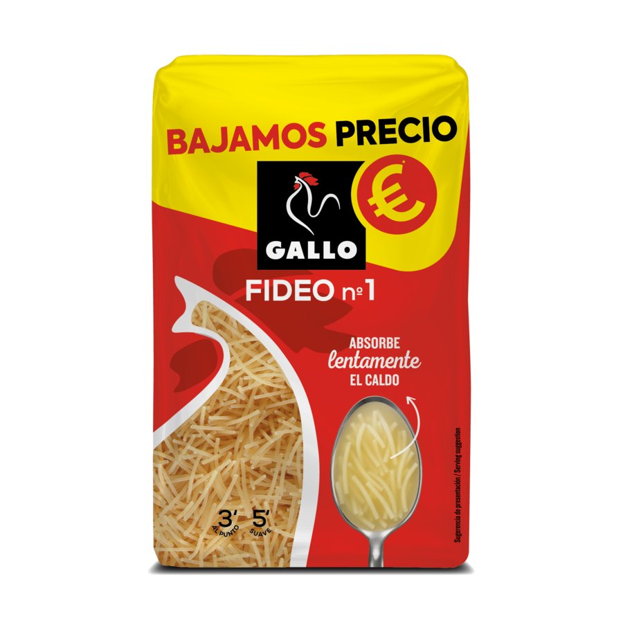 Fideo nº1 GALLO bolsa 400 g