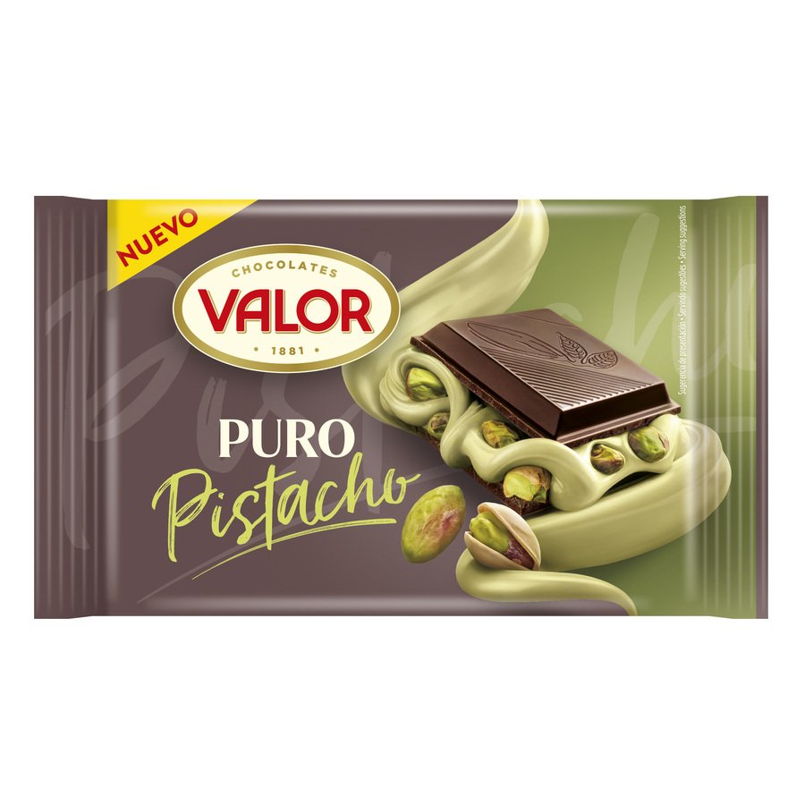 Chocolate puro VALOR pistacho 150 g
