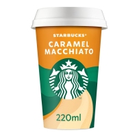 Café refrixerado STARBUCKS caramel macchiato 220 ml