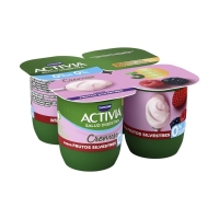Bífidus ACTIVIA DANONE cremoso frutos silvestres 0% 4 x 115 g