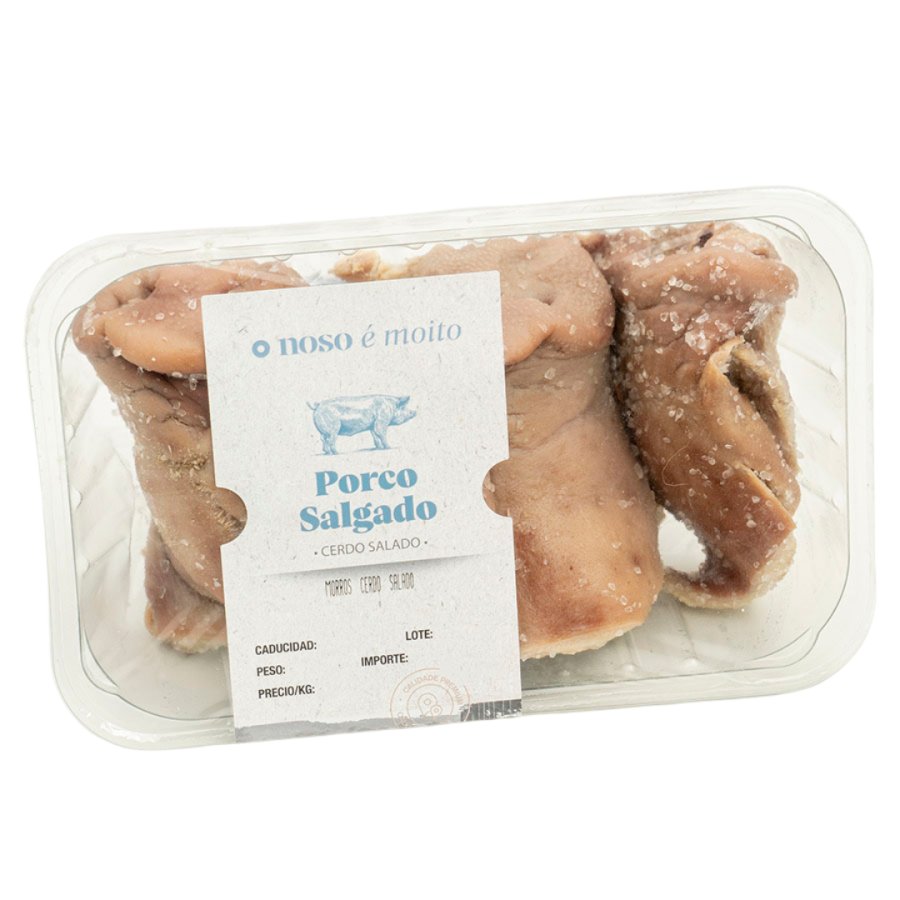 Morros de cerdo salados O NOSO E MOITO embandejados kilo