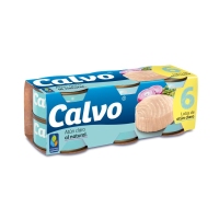 Atún claro al natural CALVO pack 6x56 g pne.