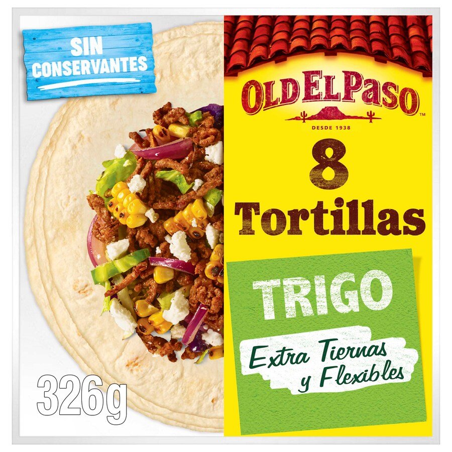 Tortillas mexicanas trigo OLD EL PASO 8 unidades 326 g